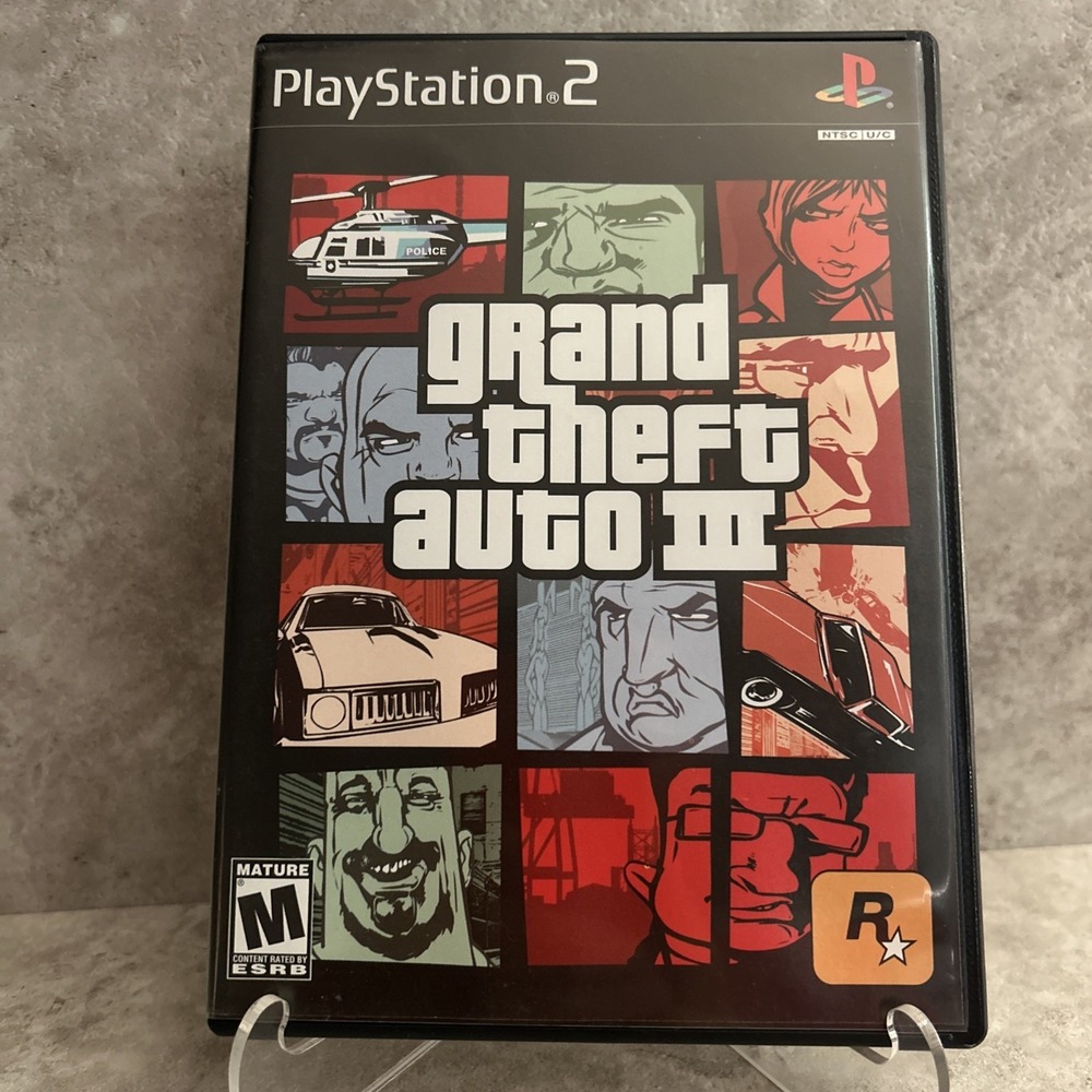 Grand Theft Auto 3 Sony PlayStation 2 PS2 Manual & Case In Excellent Condition